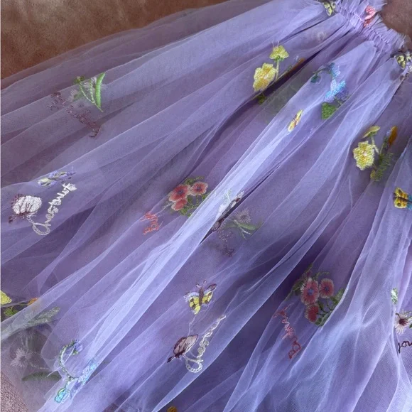 NWOT: Lavender Floral Fairy Dress - Picture 3 of 6